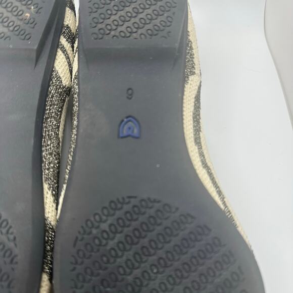 Rothy’s Gray Zebra Womens Retired Flats Pointed Toe Shoes Size 6W - Picture 6 of 12